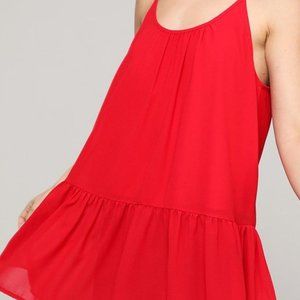 Ninexis - Plus Size Tank with adjustable straps and sheer overlay